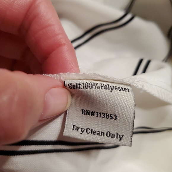 Black and white pinstripe blouse.  NWOT - Picture 16 of 16